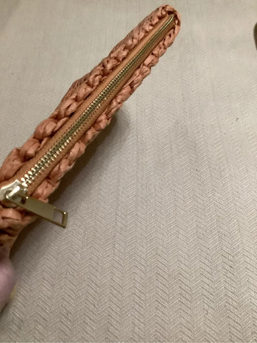 Raffia Clutch